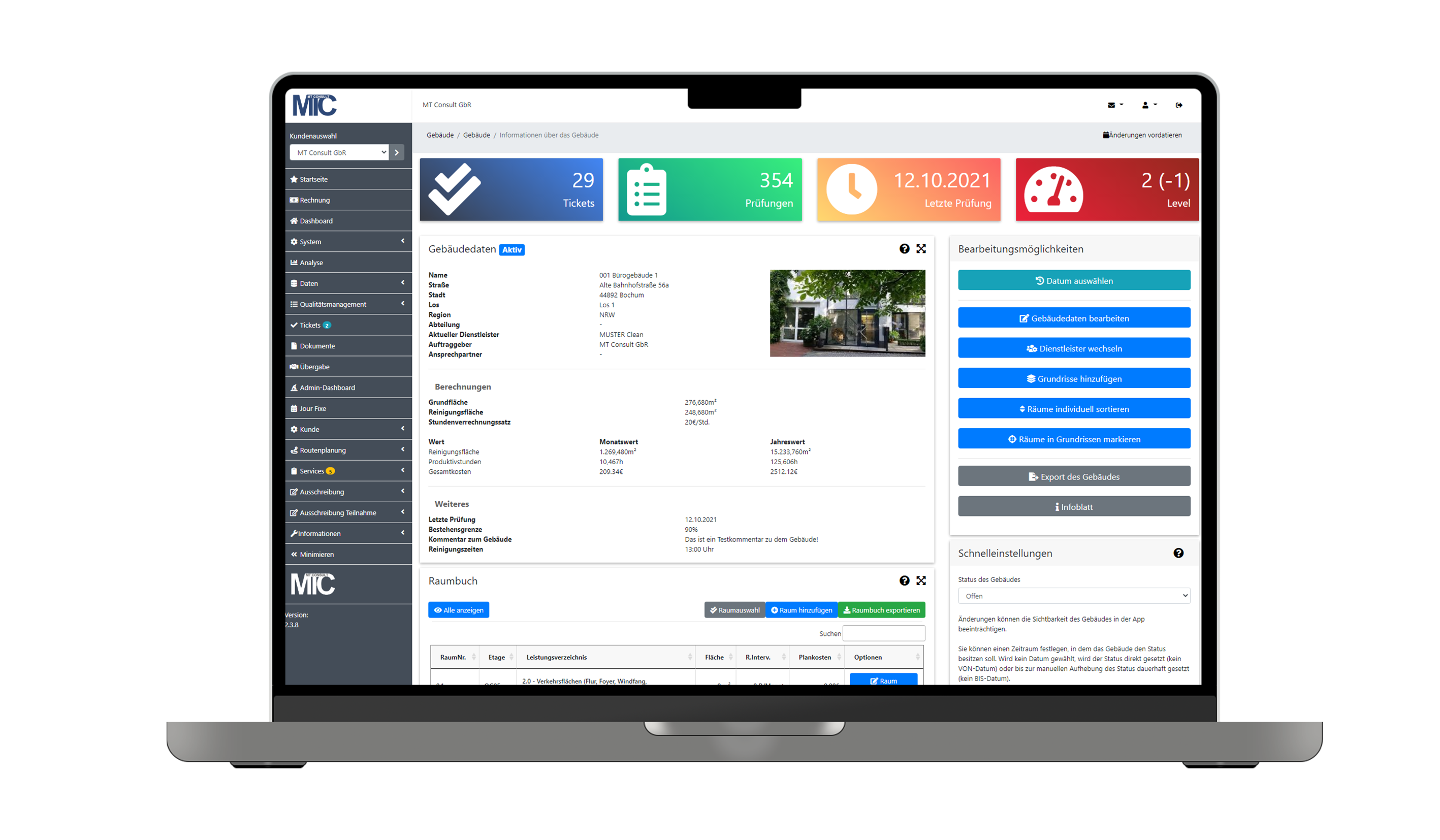 Das Webportal von iQTrust