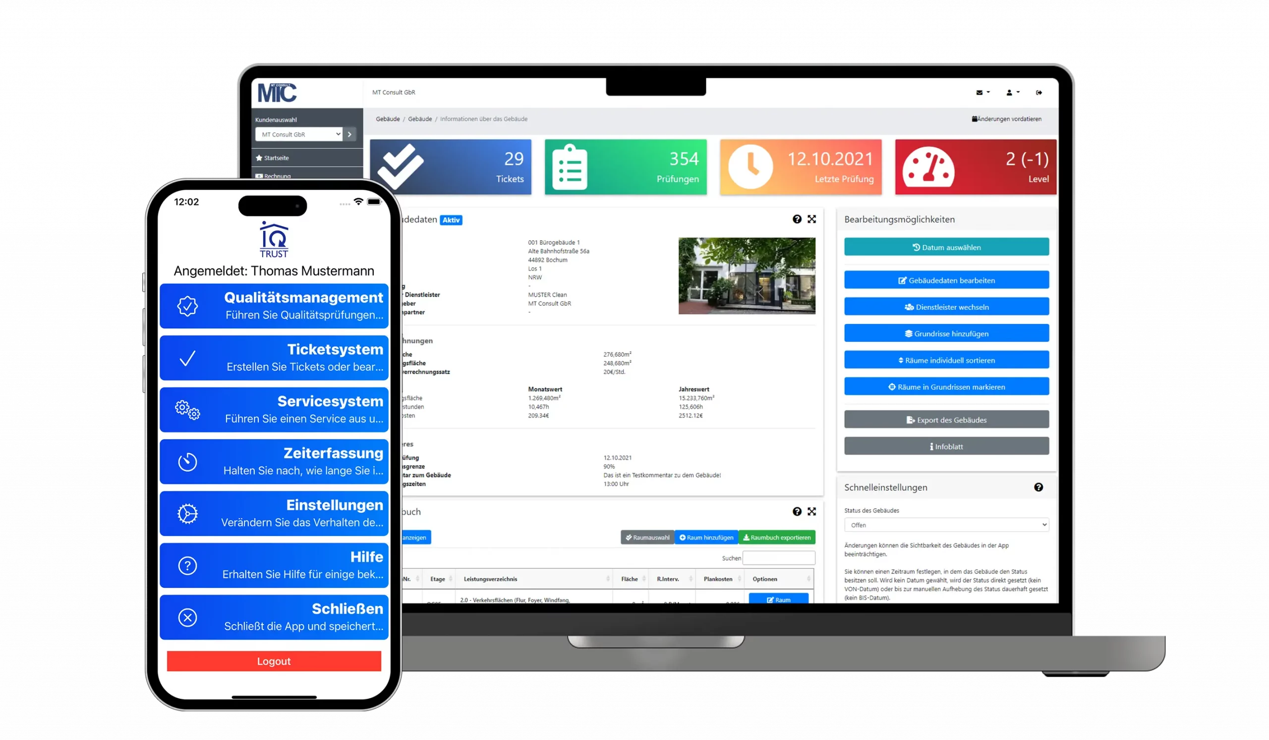 Mockup von iQTrust