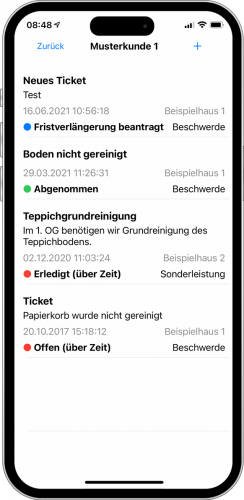 Ticketsystem in der iQTrust iOS-App
